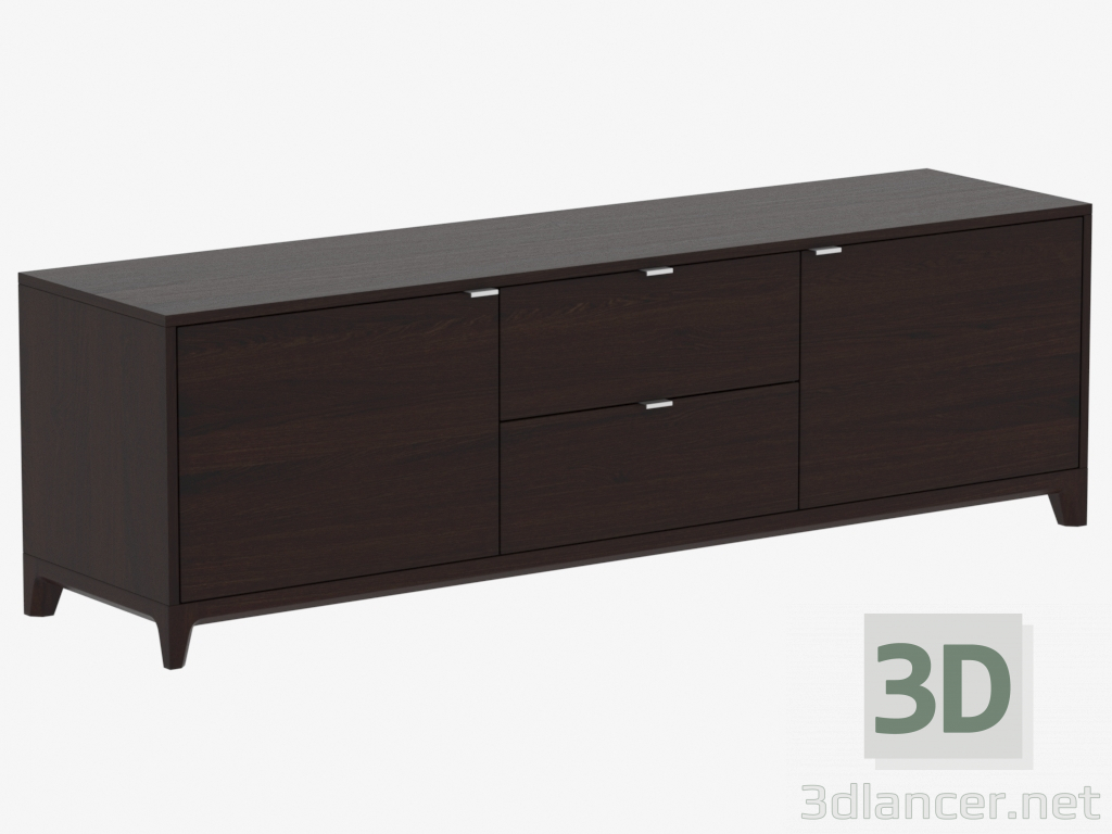 3D Modell Bordstein unter TV No. 2 CASE (IDC015102000) - Vorschau