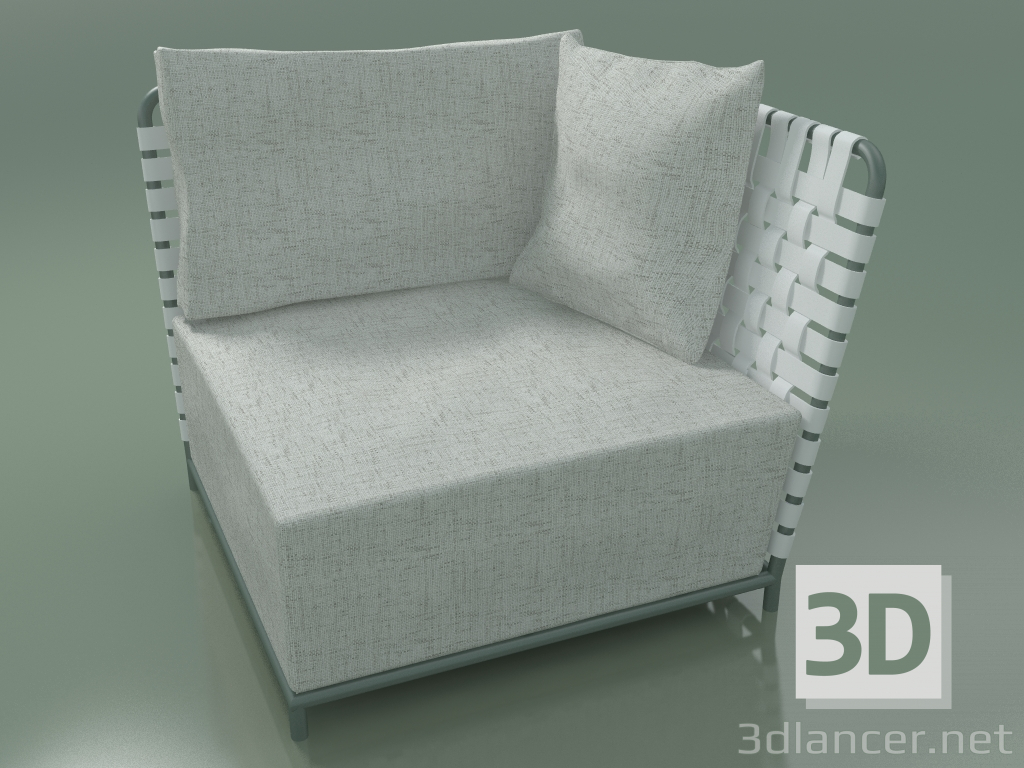 Modelo 3d Canto, elemento modular final InOut (807, ALLU-SA) - preview