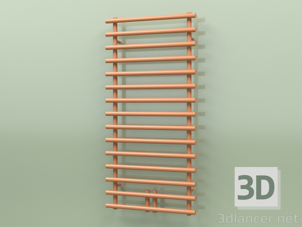 modello 3D Scaldasalviette - Leros (1224 x 600, RAL - 8023) - anteprima