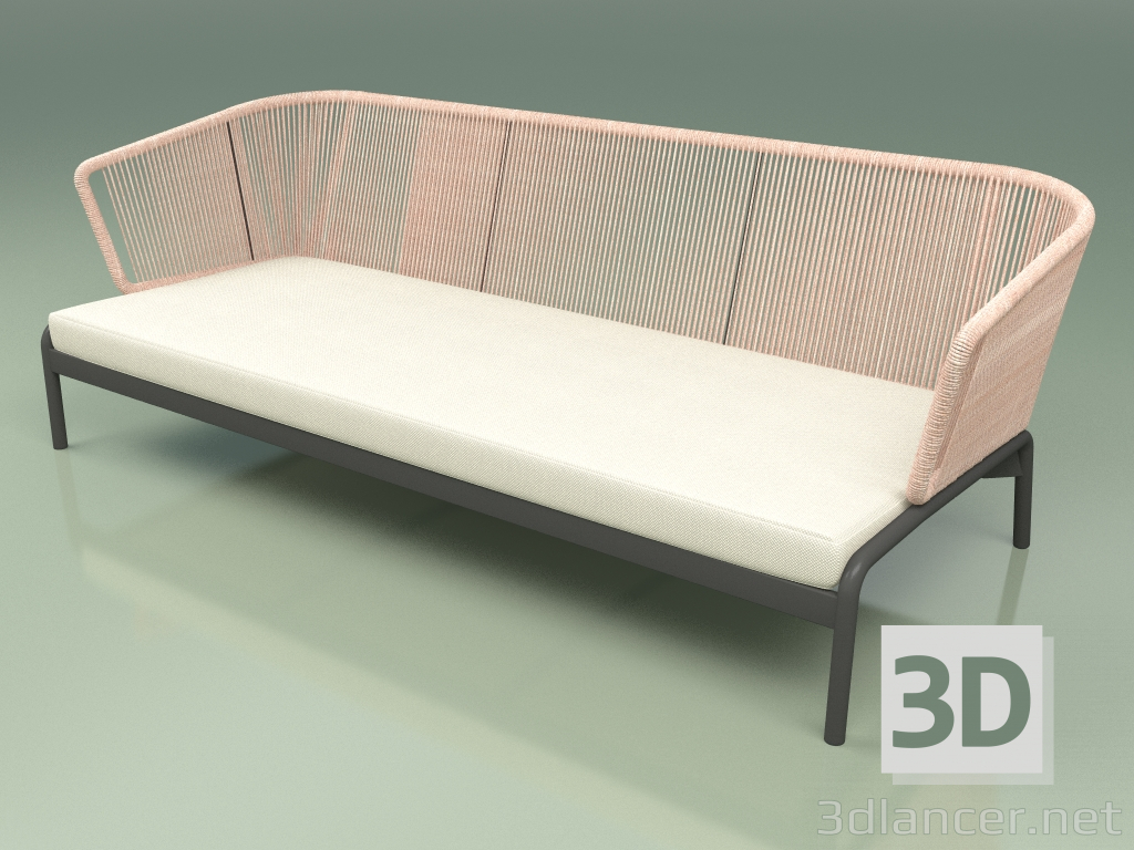 3d model Sofá 003 (Cordón 7mm Rosa) - vista previa