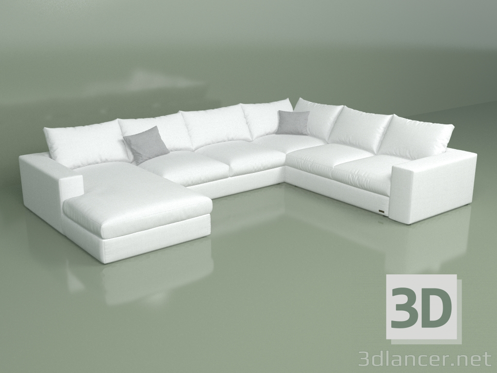 3d model Sofá modular Derby - vista previa