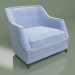 3d model Sillón Aspen (azul) - vista previa