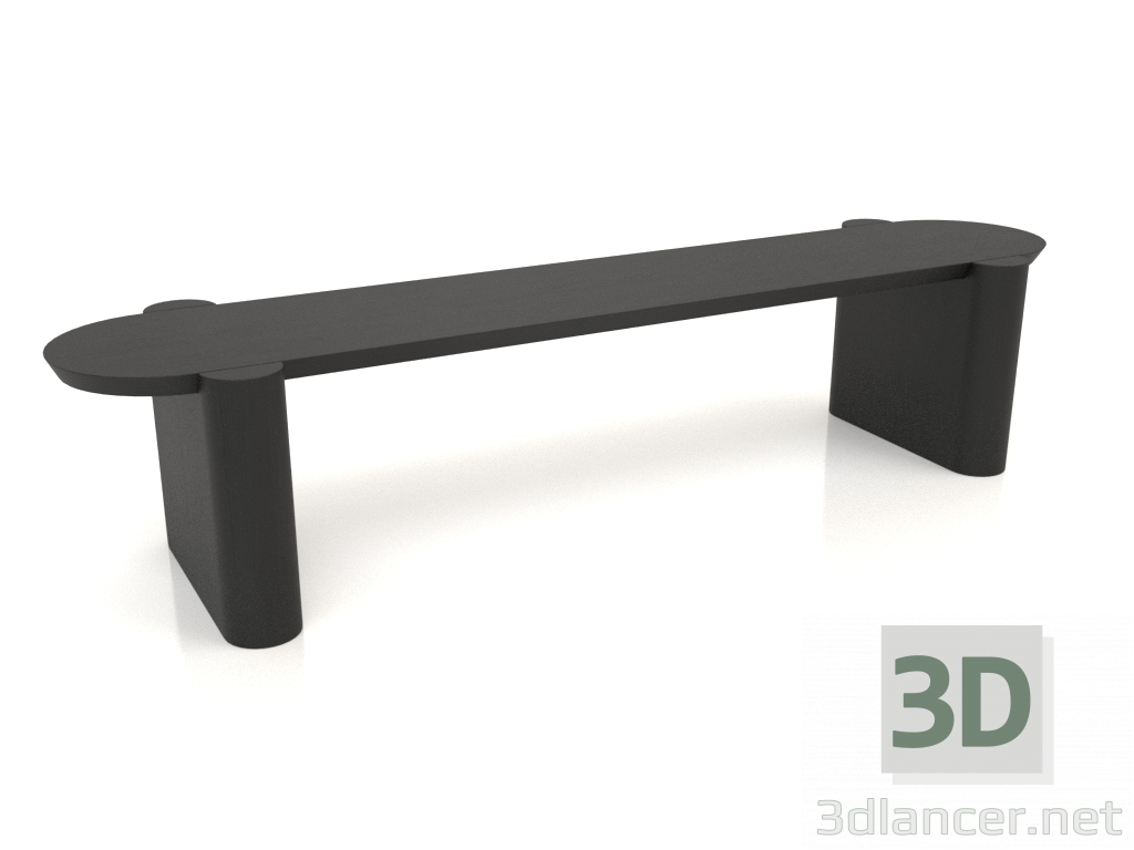 Modelo 3d Banco BK 03 (1600x400x350, madeira preta) - preview