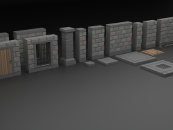 Oggetti di castello/dungeon Lowpoly