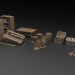 modello 3D di Oggetti di castello/dungeon Lowpoly comprare - rendering