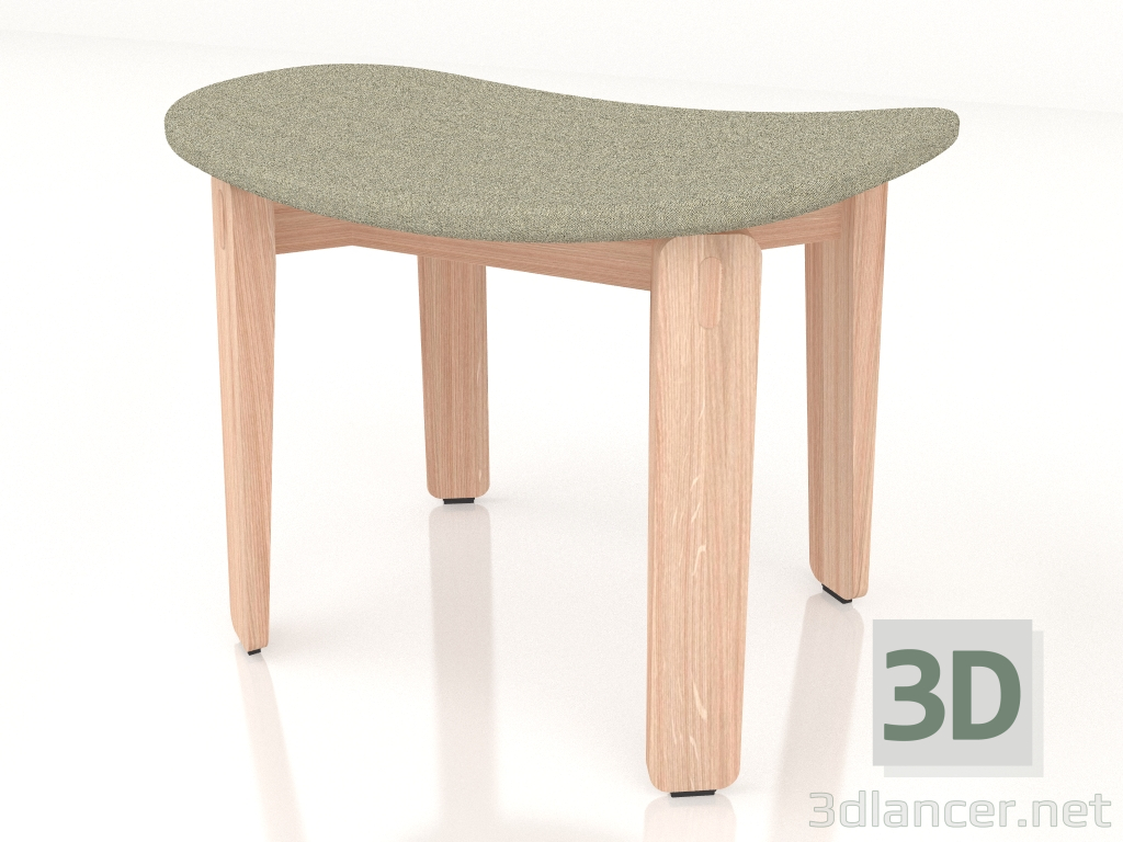 modèle 3D Tabouret Nora avec revêtement en tissu (léger) - preview