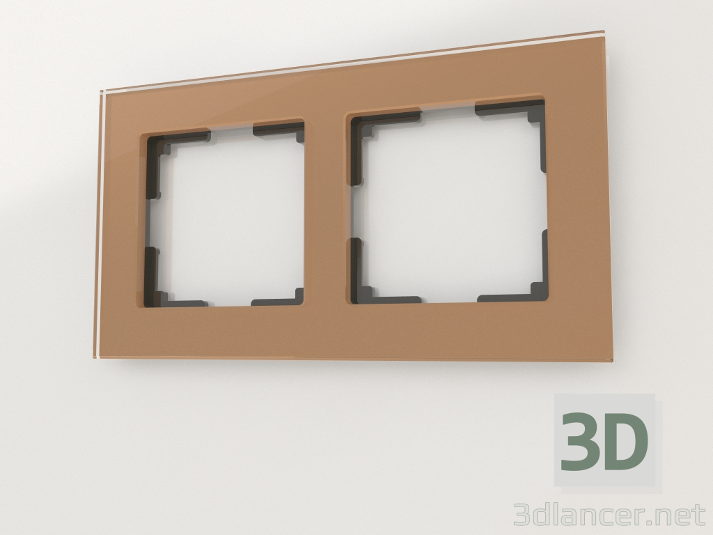 3d model Marco para 2 postes Favorit (bronce) - vista previa