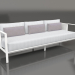 3D Modell 3-Sitzer-Sofa (Weiß) - Vorschau