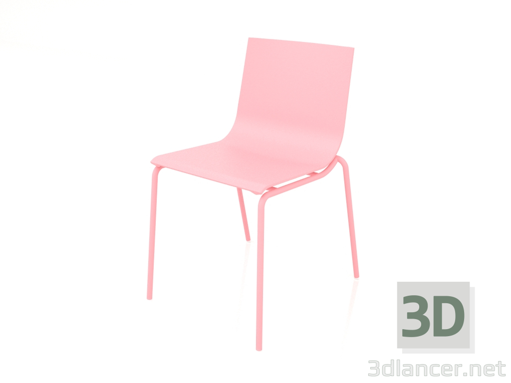 3d модель Стул обеденный модель 2 (Pink) – превью