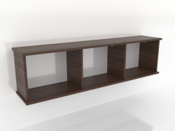 Mensola sospesa SHELF 7 (aperta) 1400 mm (noce scuro)