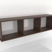 modèle 3D Étagère suspendue SHELF 7 (ouverte) 1400 mm (noyer foncé) - preview