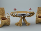 coffee table and chairs