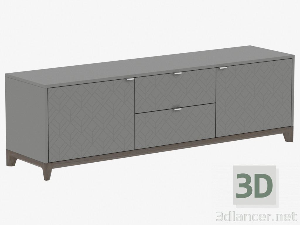 3d model Bordillo bajo el CASO TV No. 2 (IDC0151071111) - vista previa