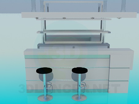 3D Modell Bar-Theke - Vorschau