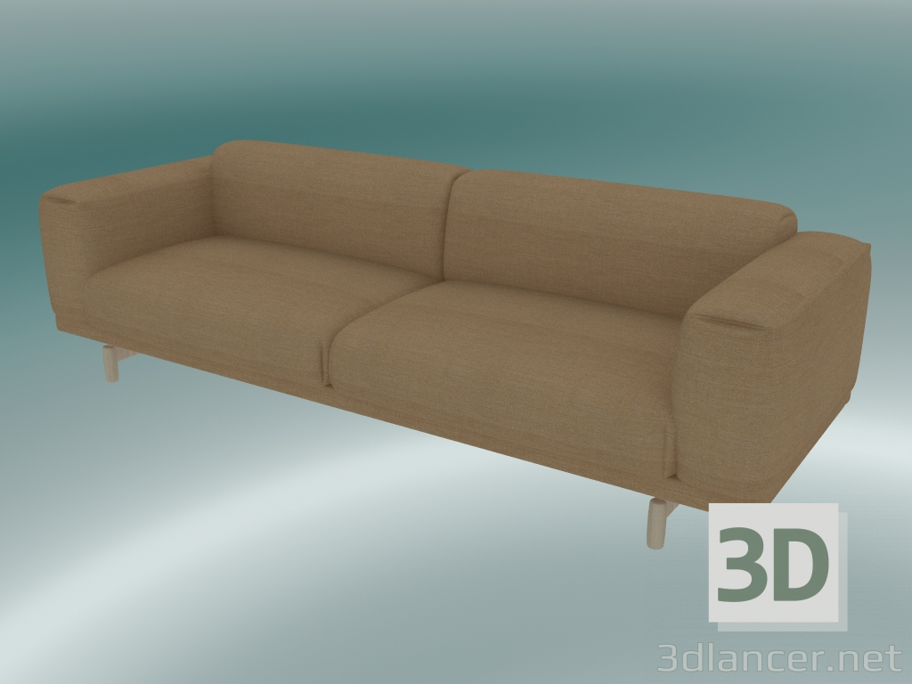 3d model Sofá triple Descanso (Fiord 451) - vista previa