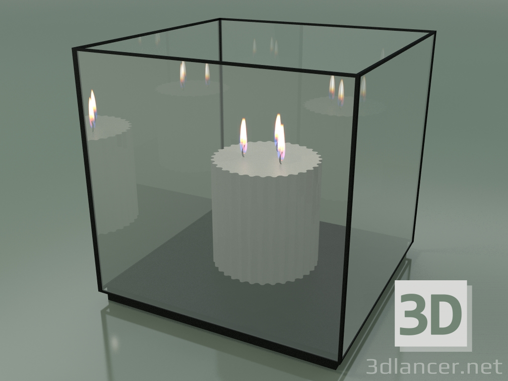 3d model Case for storage with a triple candle (C205B) - preview