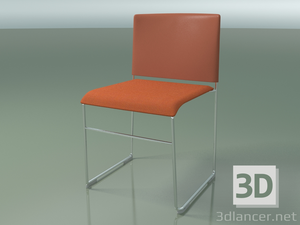 modello 3D Sedia impilabile 6601 (rivestimento seduta, polipropilene ruggine, CRO) - anteprima