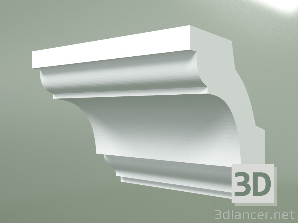 Modelo 3d Cornija de gesso (plinto de teto) KT001 - preview