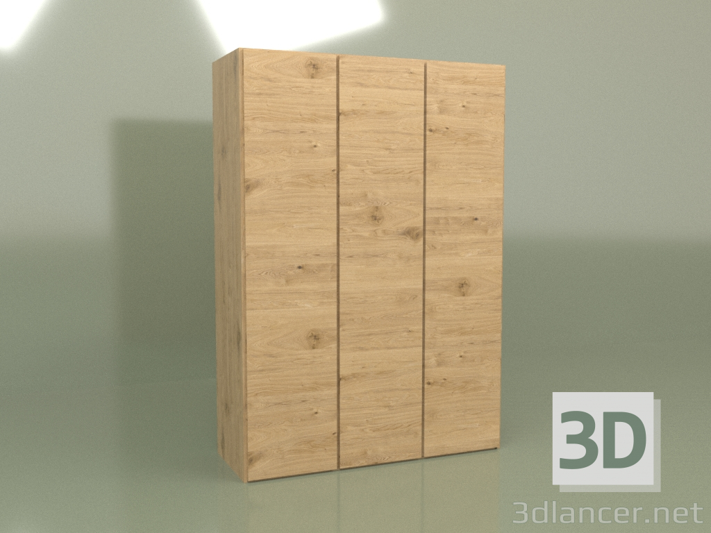 3d model Wardrobe 3 doors Mn 130 (Loft) - preview