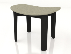 Tabouret Nora avec revêtement en tissu (foncé)