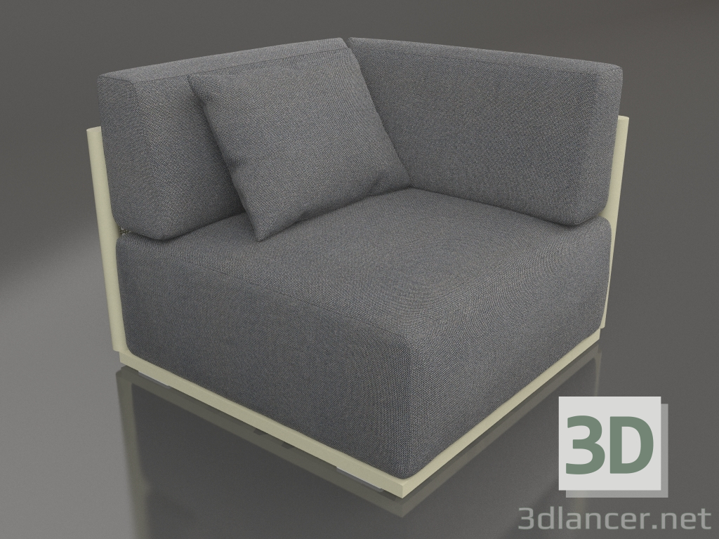 3D modeli Kanepe modülü 6. bölüm (Altın) - önizleme