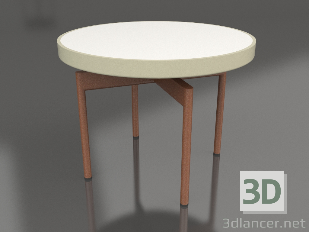 Modelo 3d Mesa de centro redonda Ø60 (Ouro, DEKTON Zenith) - preview