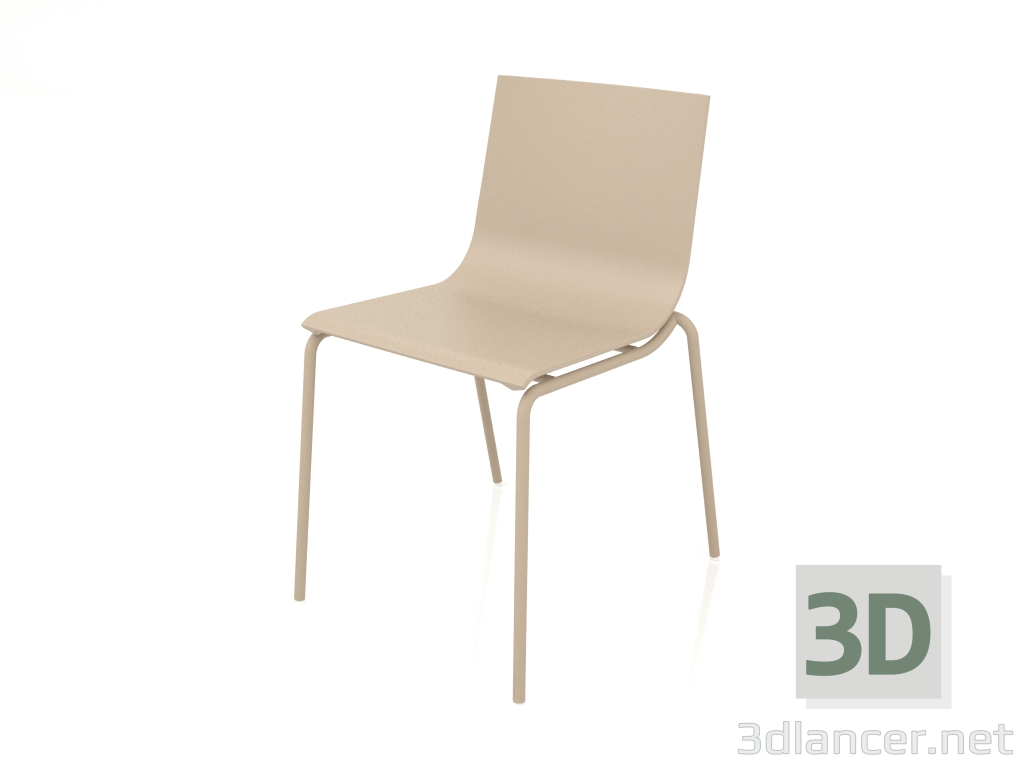 3D Modell Esszimmerstuhl Modell 2 (Sand) - Vorschau