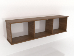 Étagère suspendue SHELF 7 (ouverte) 1400 mm (noyer clair)