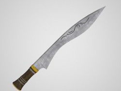 Kukri-Katrimoras "Aile de faucon"