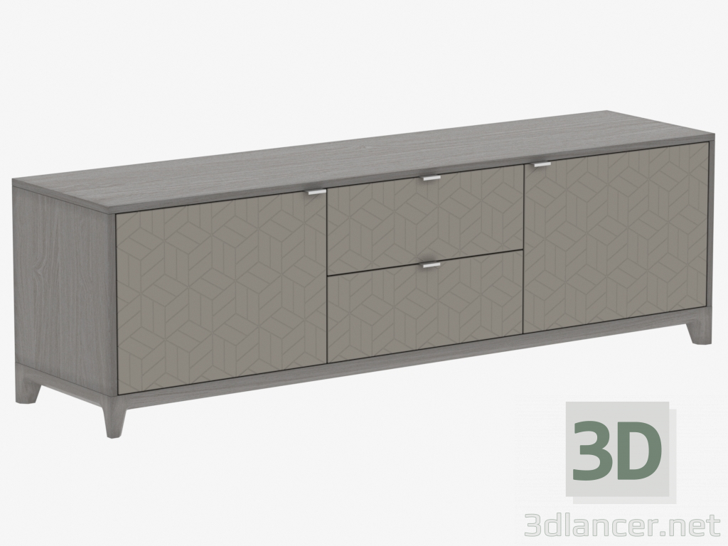 modello 3D Curbstone sotto TV No. 2 CASE (IDC0150041014) - anteprima