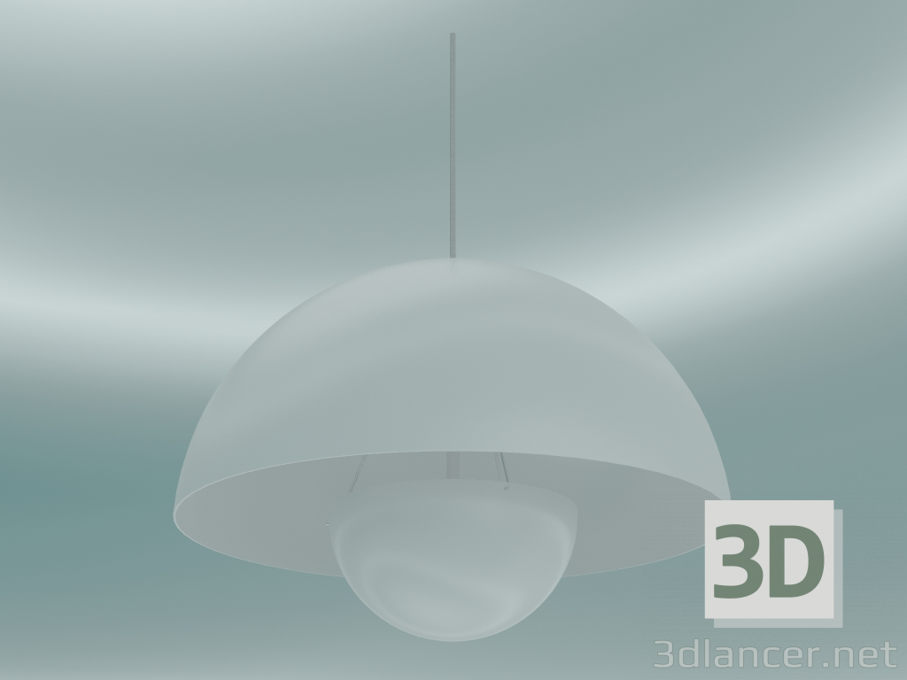 modello 3D Lampada a sospensione Vaso di fiori (VP2, Ø50cm, H 36cm, Bianco) - anteprima