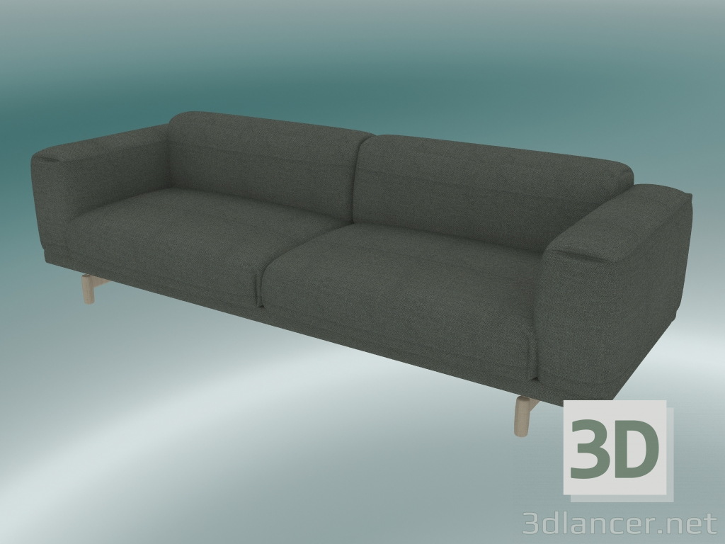 3d model Sofá triple Descanso (Fiord 961) - vista previa