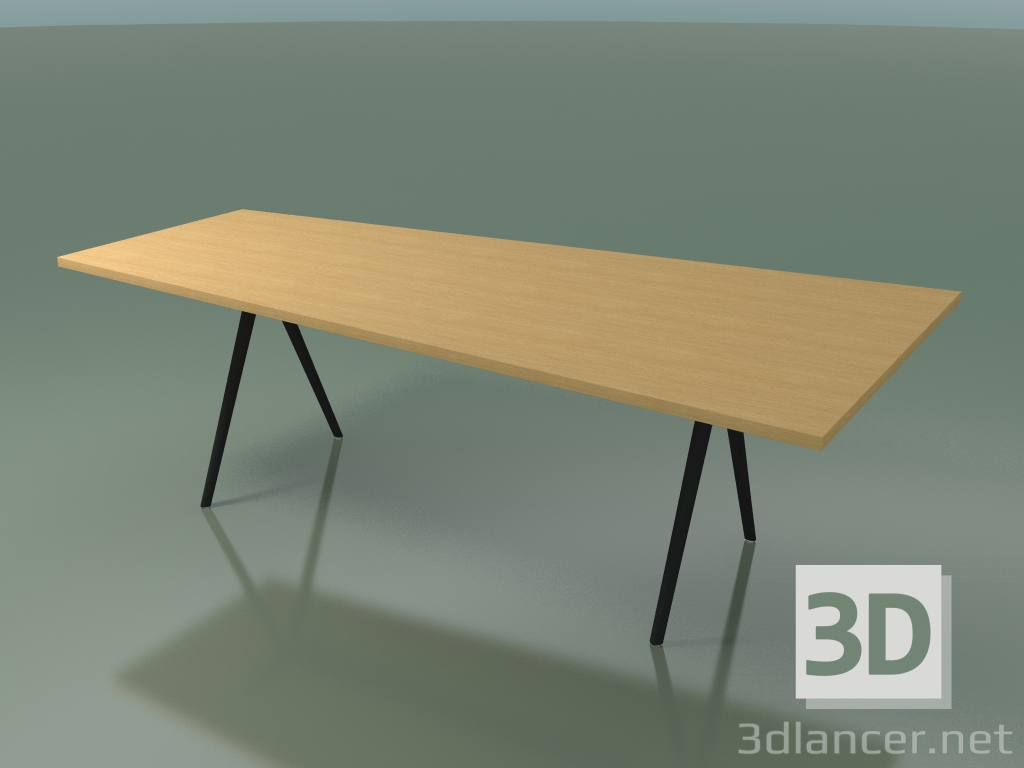 3D Modell Trapeztisch 5437 (H 74 - 120-80x240 cm, furnierte L22-Eiche, V44) - Vorschau