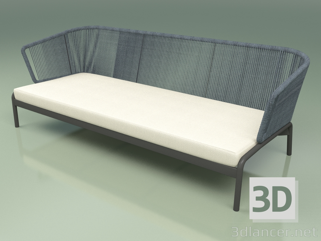 3D Modell Sofa 003 (Kordel 7mm Blaugrün) - Vorschau