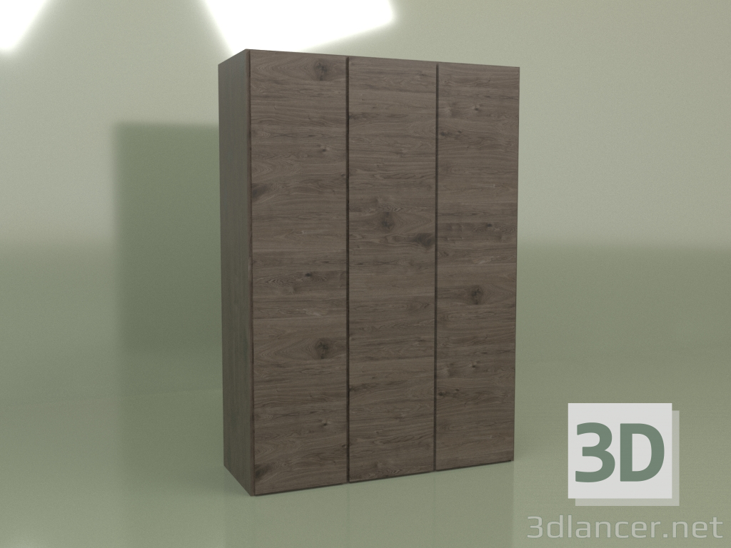 modèle 3D Armoire 3 portes Mn 130 (Moka) - preview