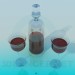 modello 3D Vino in caraffa - anteprima