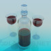 modello 3D Vino in caraffa - anteprima