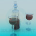 modello 3D Vino in caraffa - anteprima