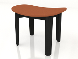 Tabouret Nora avec revêtement en cuir (foncé)