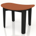 3d model Nora stool with leather upholstery (dark) - preview