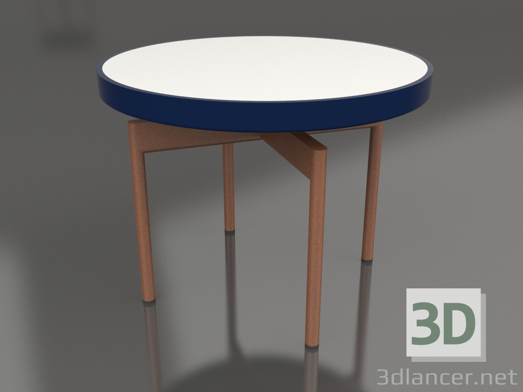 modello 3D Tavolino rotondo Ø60 (Blu notte, DEKTON Zenith) - anteprima