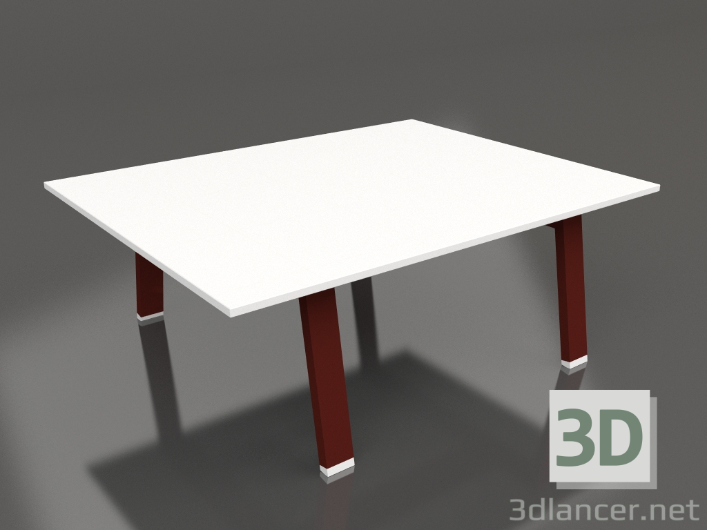 3d model Mesa de centro 90 (Rojo vino, Fenólico) - vista previa