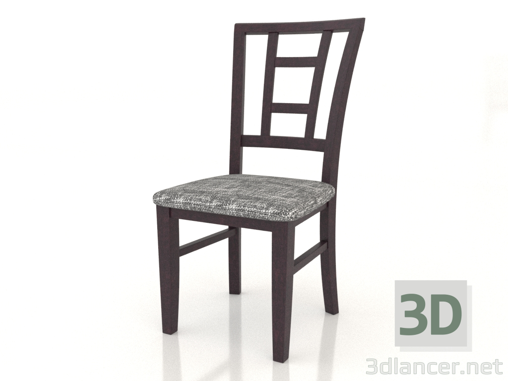 modello 3D Sedia Milton (palissandro) - anteprima