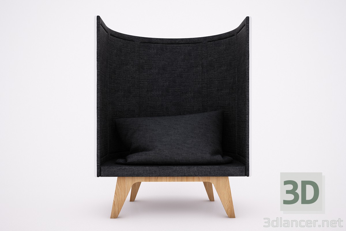 3d model Sillón para introvertidos - vista previa