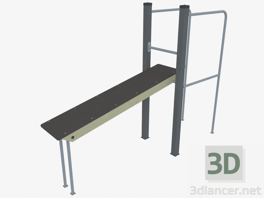 3d model Complejo deportivo (WL0023) - vista previa