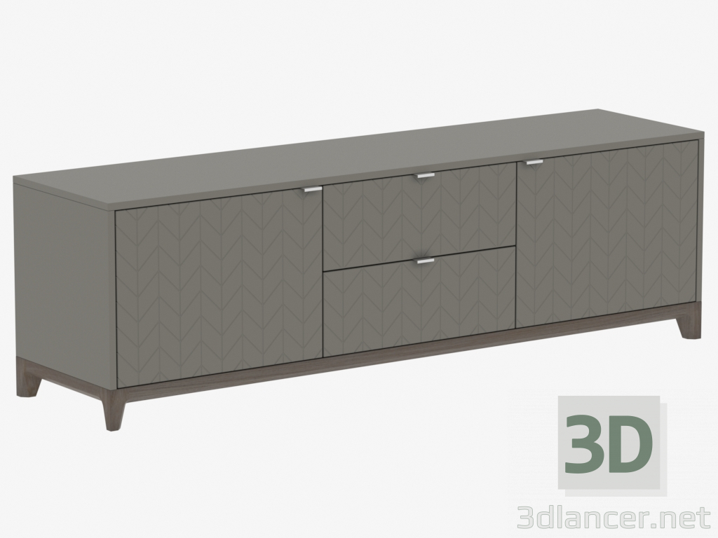 3D modeli TV No. 2 CASE (IDC015007127) altında kaldırım taşı - önizleme