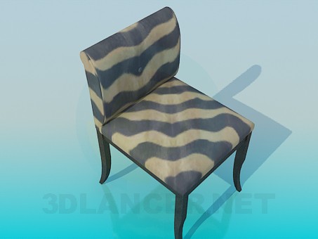 3d model Silla de rayas - vista previa