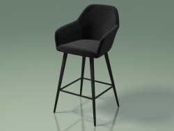 Chaise demi-bar Antiba (111839, noir)