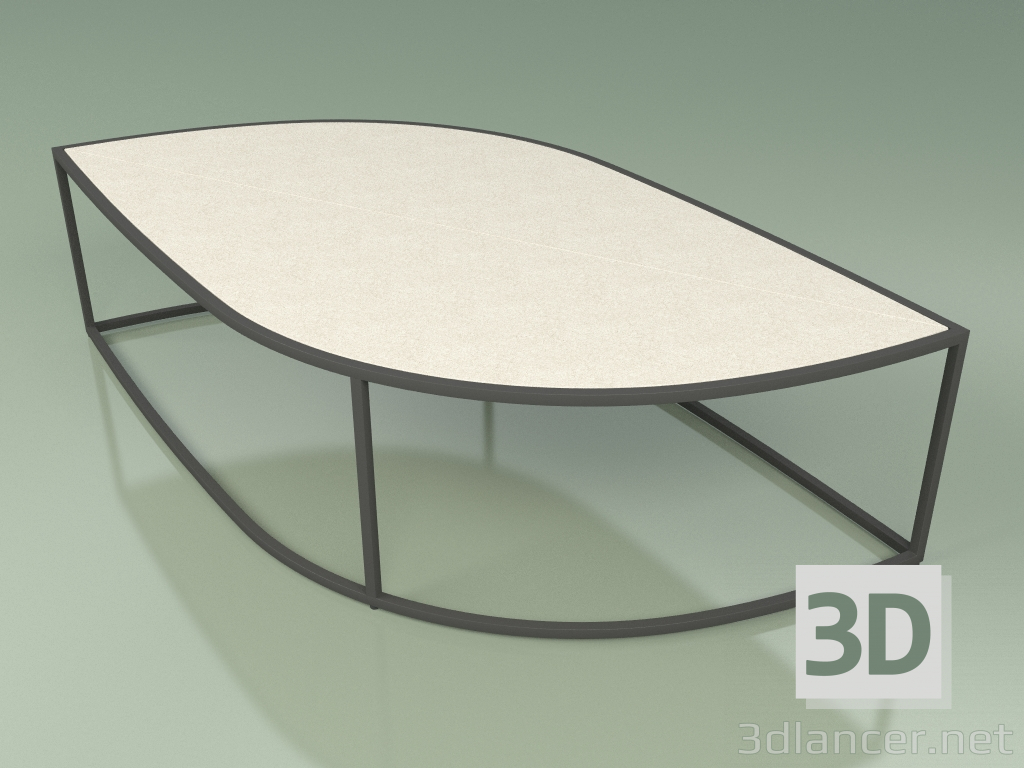 3d model Mesa de centro 002 (Gres Ivory, Metal Smoke) - vista previa