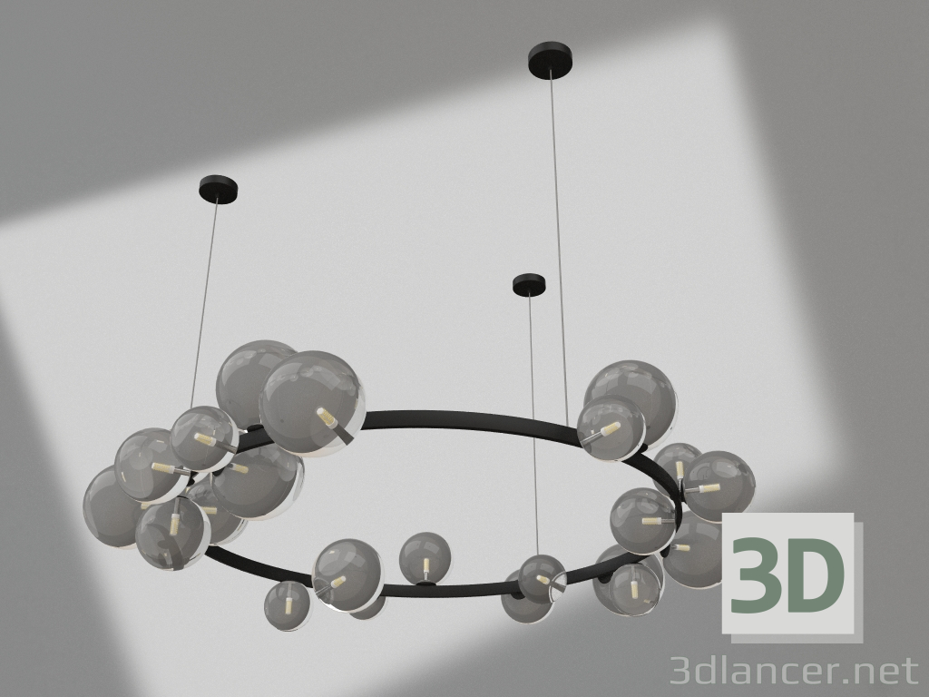 3d model Chandelier Iona black (07608-24.19) - preview